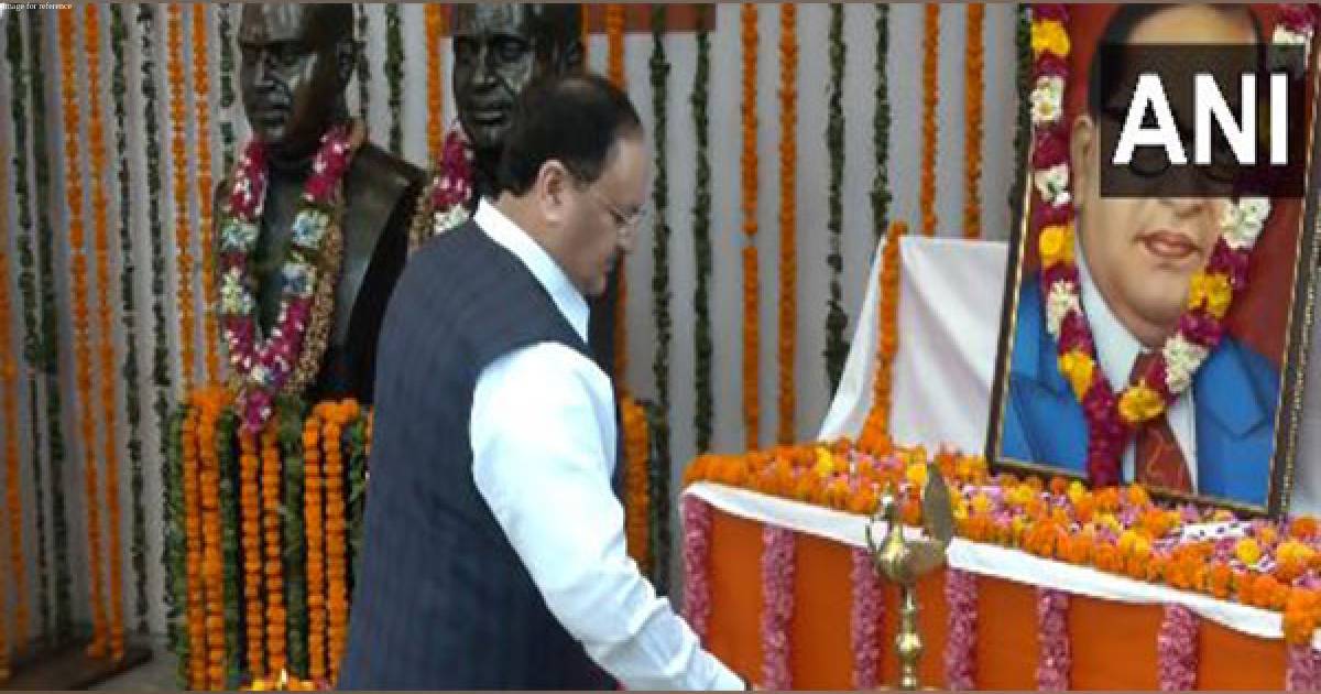 BJP Chief Nadda, UP CM, and other leaders pay floral tribute to Dr BR Ambedkar on his birth anniversary